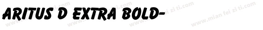 Aritus D Extra Bold字体转换